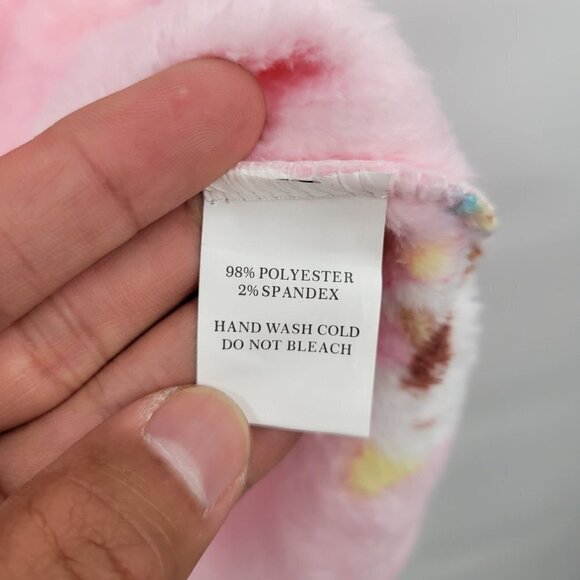 All Over Cat Print Cozy Long Sleeve Sleepwear Cat Lady One Size Womens Pink - Picture 5 of 10